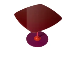 Tavolino thierry acciaio bordeaux Kartell