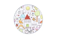 Tavolino tip top con disegno Kartell