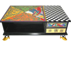 Tavolo drag sofà table dipinto a mano Tom's drag