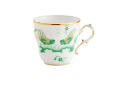 Tazza caffè oro di doccia porcellana giada Richard ginori