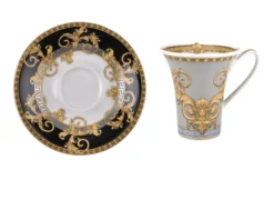 Tazza caffè prestige gala porcellana con piattino Versace