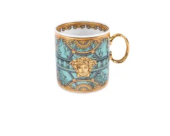 Tazza espresso la scala del palazzo porcellana verde con piattino Versace