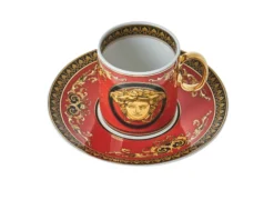 Tazza espresso medusa porcellana con piattino Versace