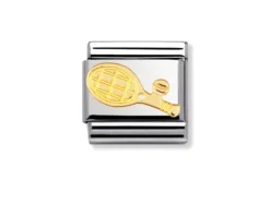 Tennis composable acciaio e oro Nomination