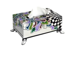 Tissue box dipinto a mano Tom's drag