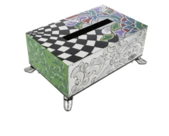 Tissue box dipinto a mano Tom's drag