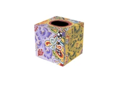 Tissue box square dipinto a mano Tom's drag