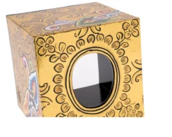 Tissue box square gold dipinto a mano Tom's drag