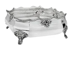 Vasca regina anna argento con bordo cesellato e piedini Selezione zanolli