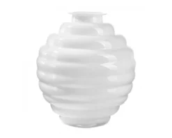Vaso anelli opale bianco latte Onlylux