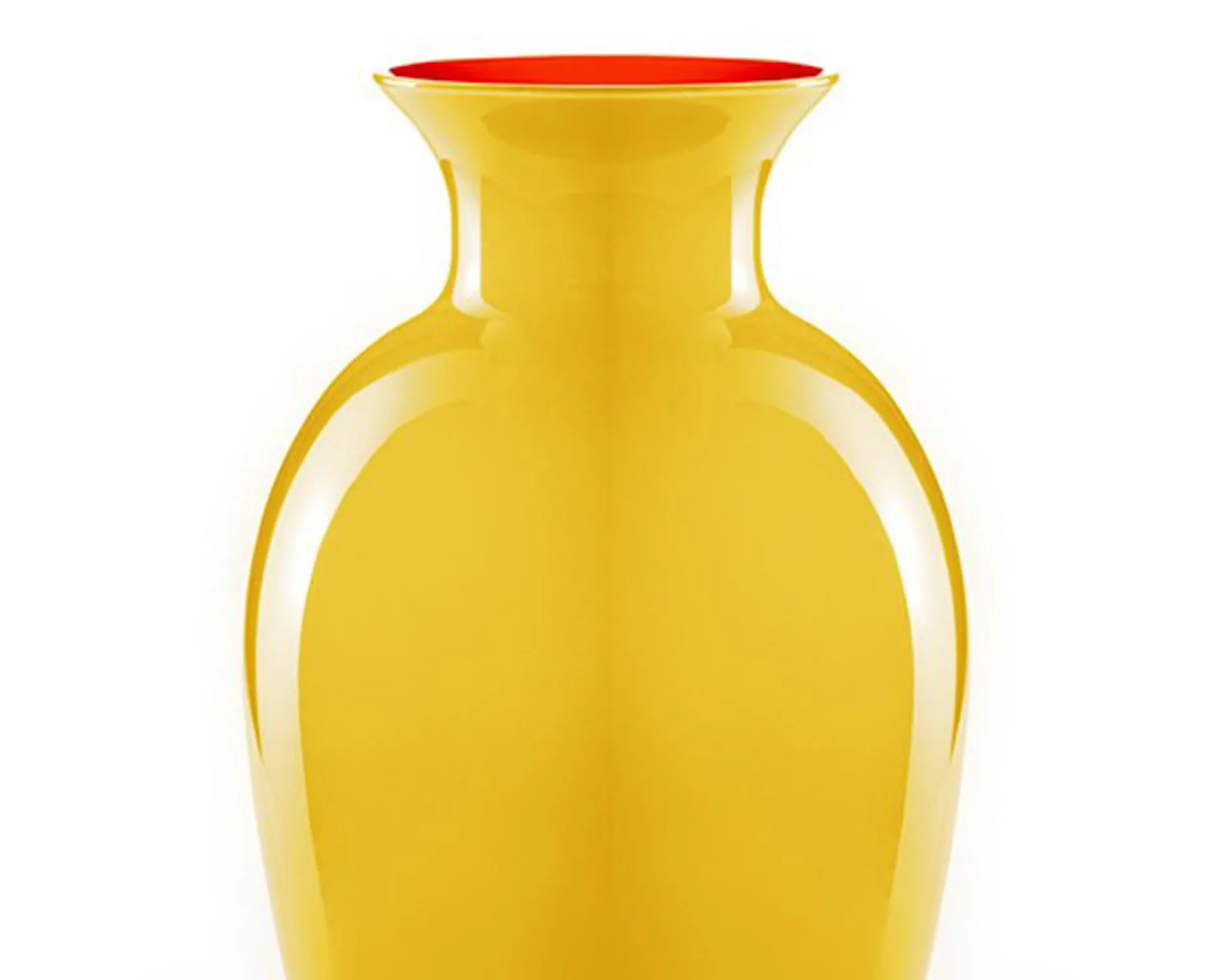 Vaso antares vetro di murano medio giallo/arancio Nasonmoretti