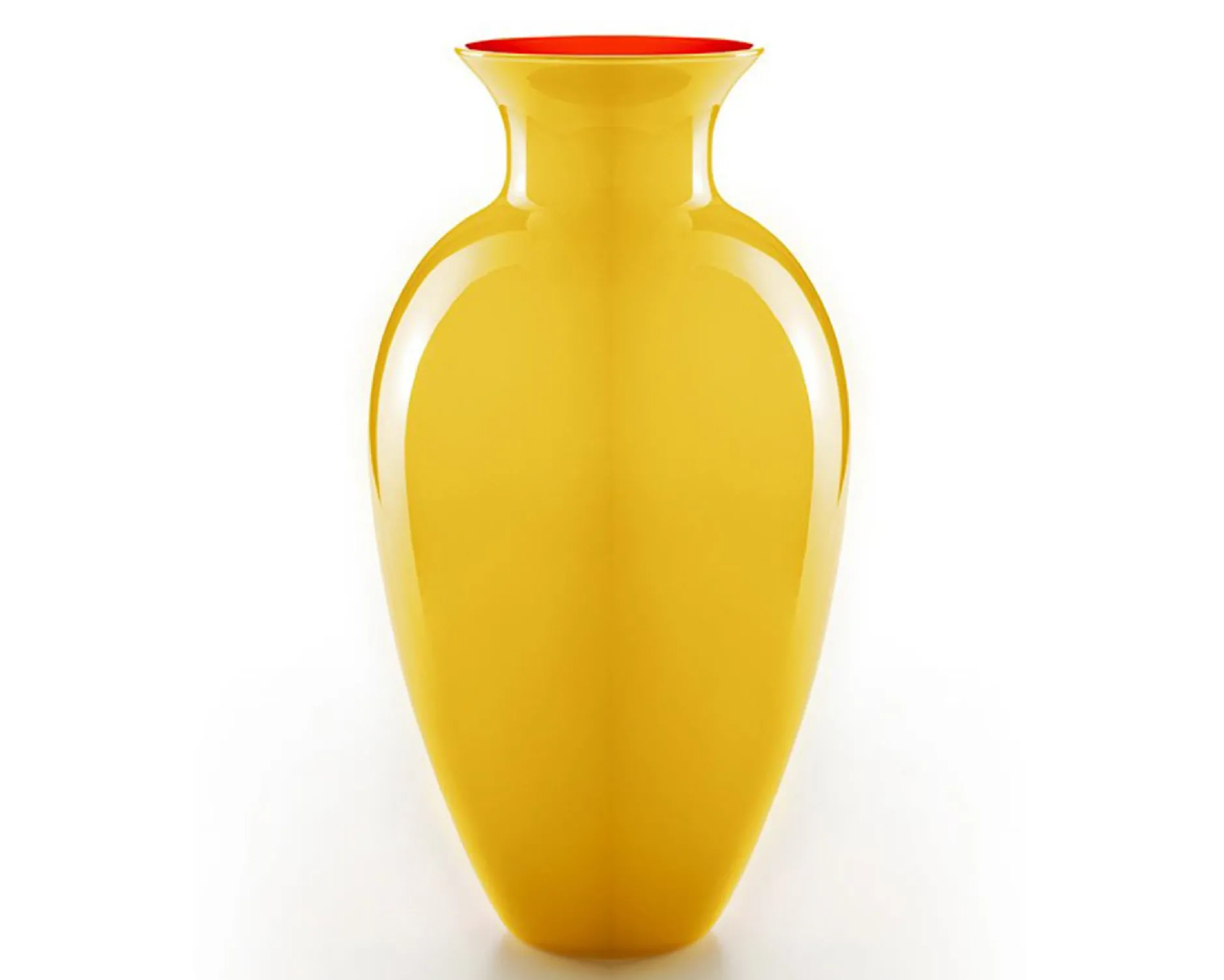 Vaso antares vetro di murano medio giallo/arancio Nasonmoretti