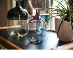 Vaso bolle vetro di murano ametista e talpa Venini