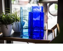 Vaso bosco vetro di murano bluino Carlo moretti