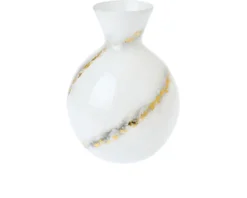 Vaso david bianco e oro Selezione zanolli