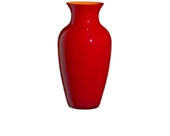 Vaso i cinesi vetro di murano aragosta rosso moretti arancio Carlo moretti