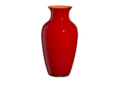 Vaso i cinesi vetro di murano aragosta rosso moretti arancio Carlo moretti