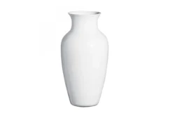 Vaso i cinesi vetro di murano latte bianco bianco Carlo moretti