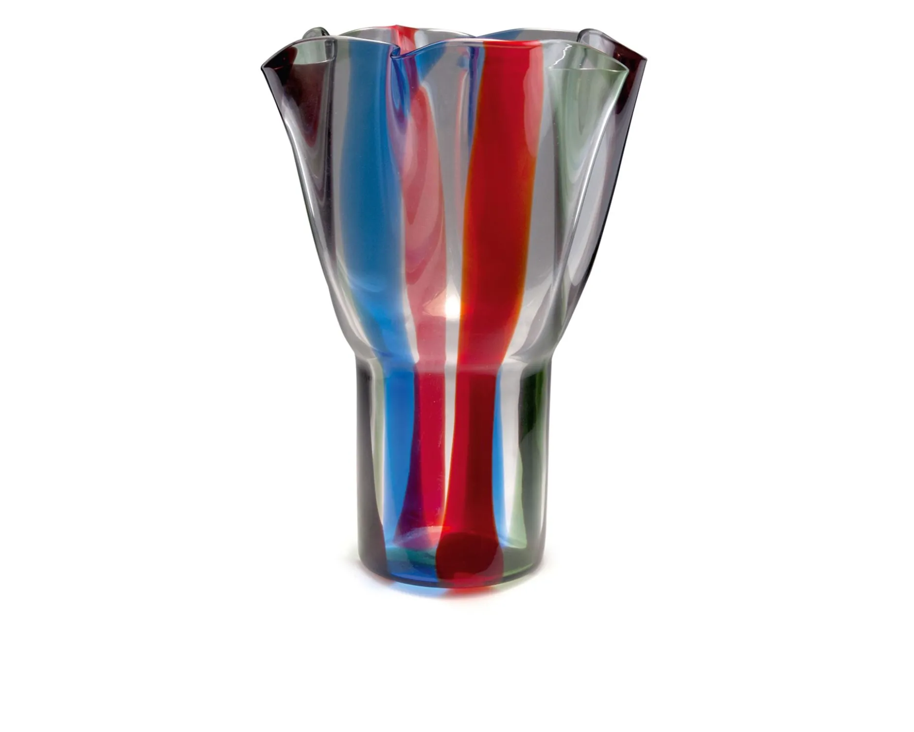 Vaso kukinto vetro di murano Venini