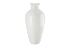 Vaso labuan vetro di murano colore lattimo Venini