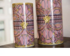 Vaso la scala del palazzo porcellana rosa Versace
