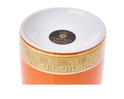 Vaso madusa amplified porcellana arancione Versace