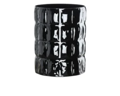 Vaso matelassè nero coprente Kartell