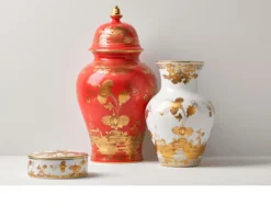Vaso ming oriente italiano aurum porcellana Richard ginori
