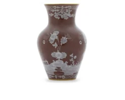 Vaso ming oriente italiano castagna porcellana Richard ginori