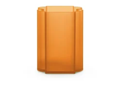 Vaso okra basso arancione Kartell