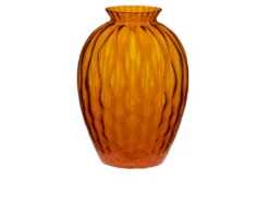 Vaso polaris vetro di murano arancio Carlo moretti