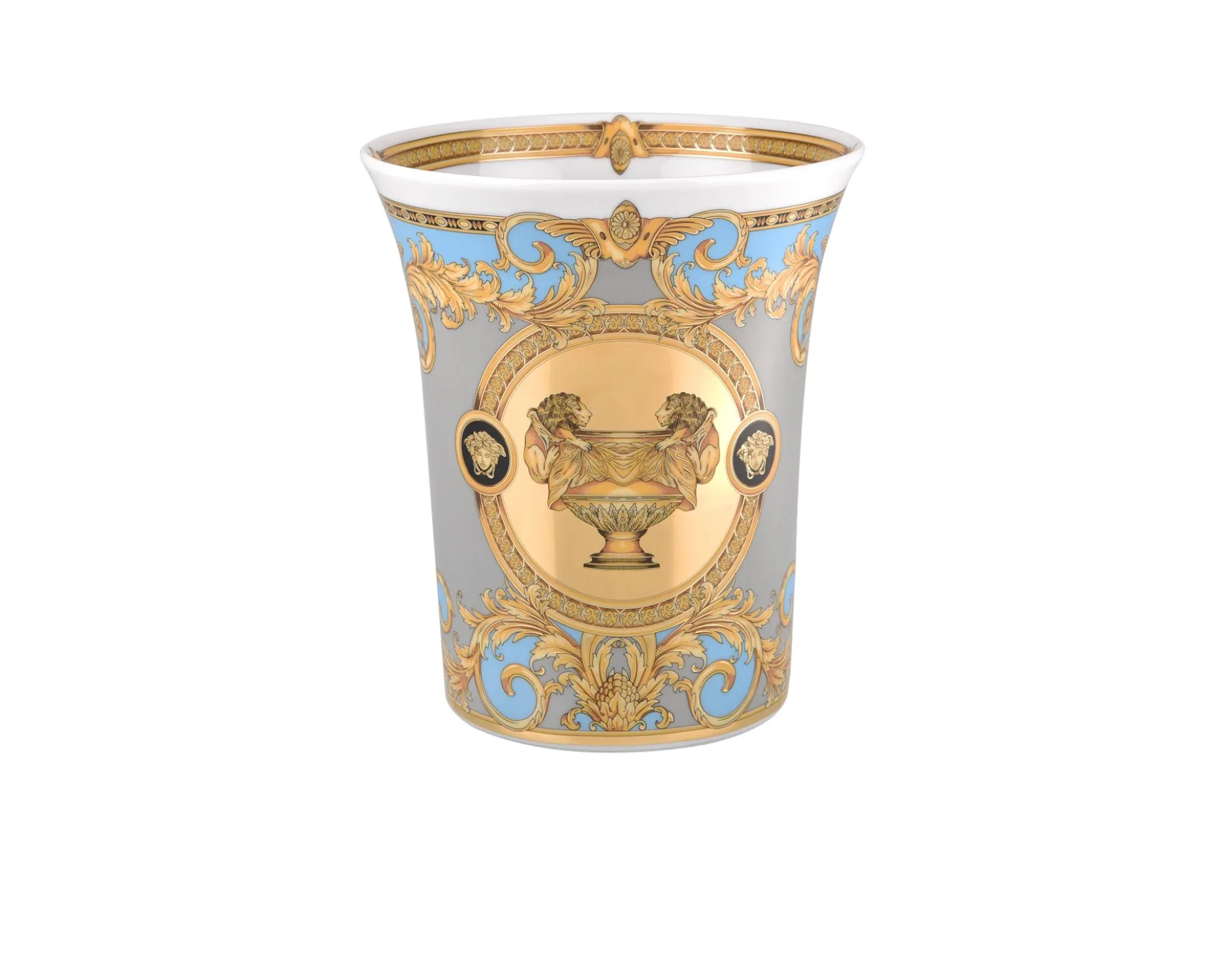 Vaso prestige gala bleu porcellana Versace
