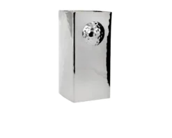 Vaso quadro golf silver plated martellato Selezione zanolli