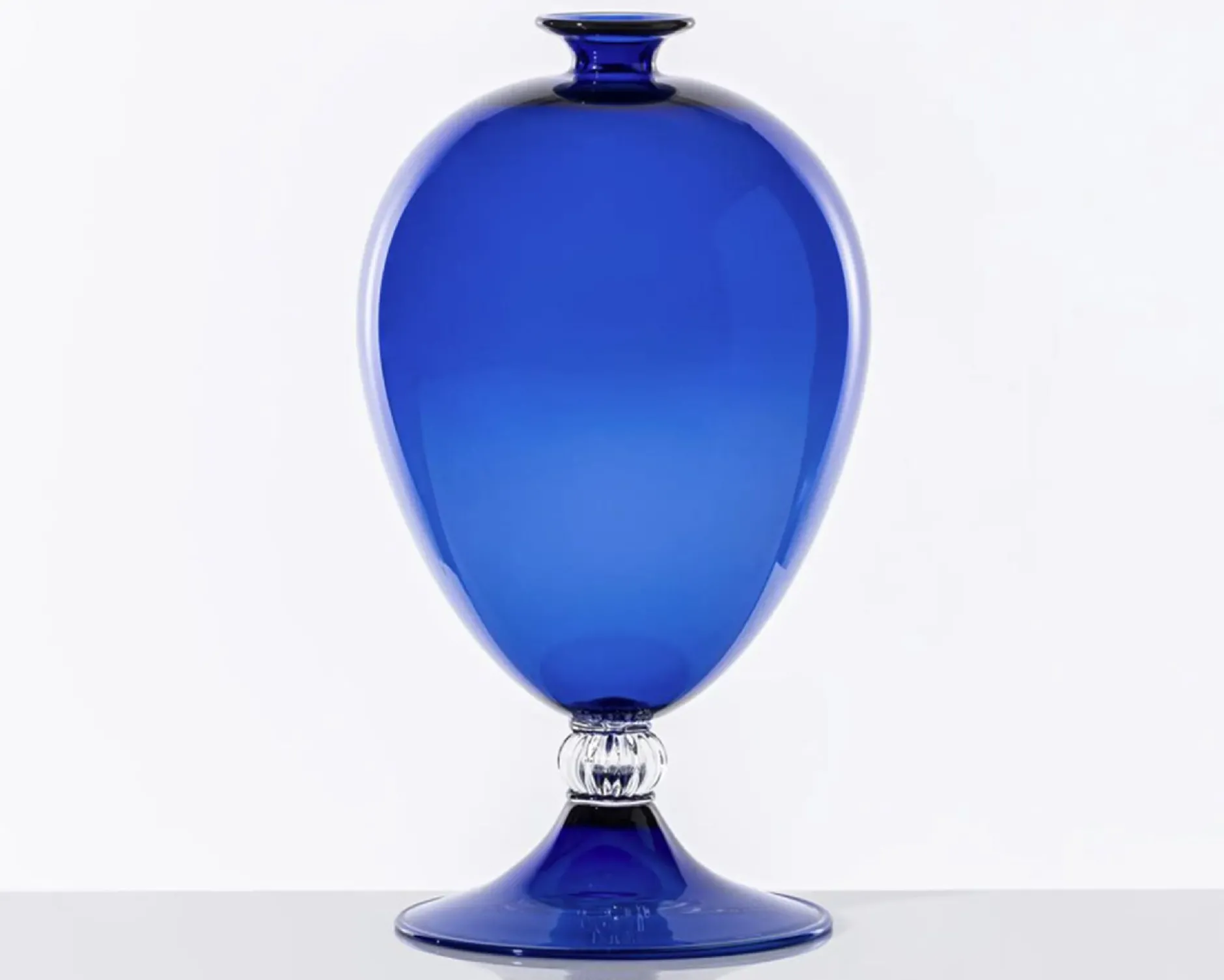 Vaso veronese vetro di murano zaffiro Venini