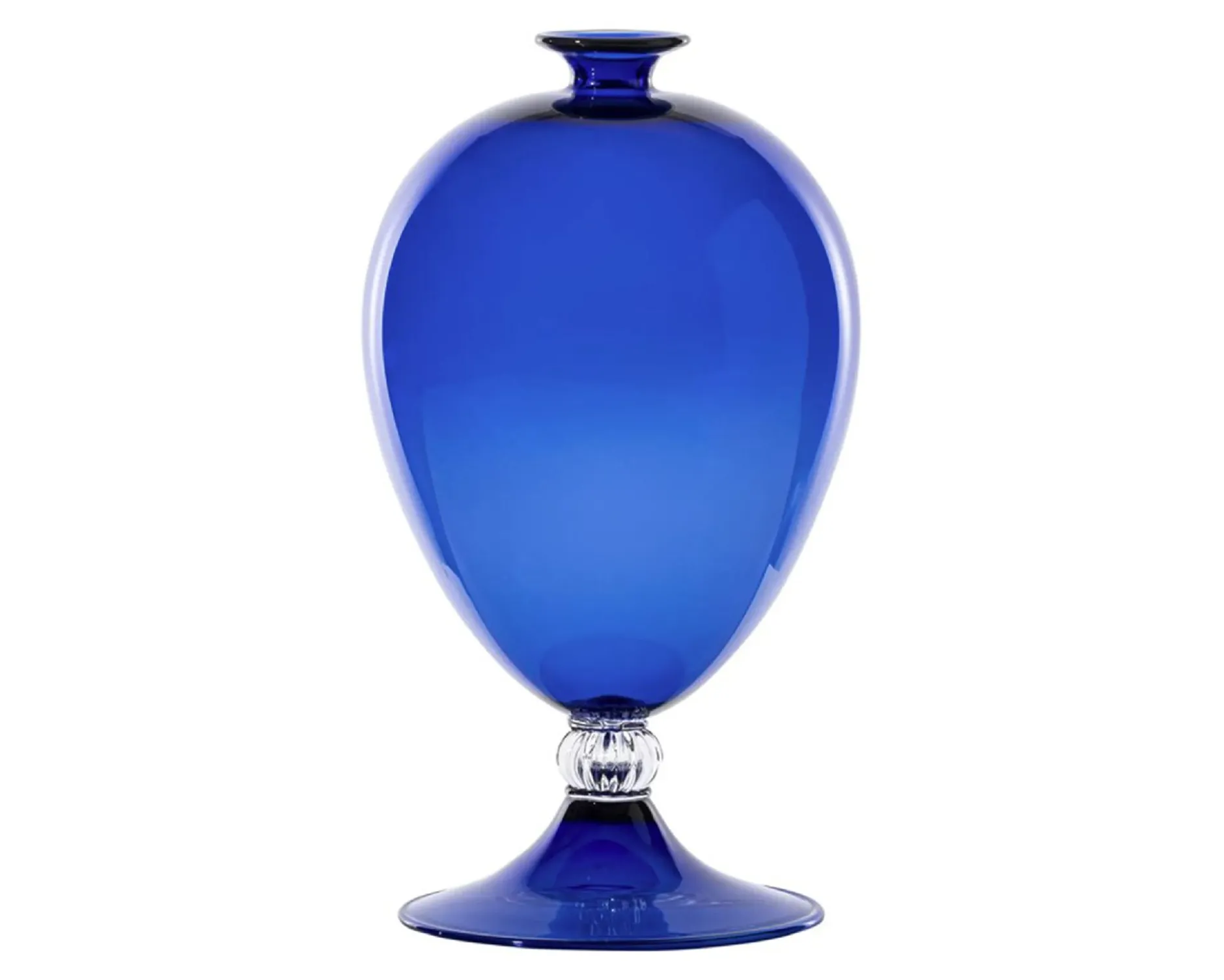 Vaso veronese vetro di murano zaffiro Venini