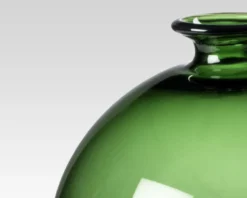 Vaso veronese vetro di murano verde mela Venini