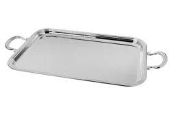Vassoio rettangolare silver plated in stile inglese Selezione zanolli