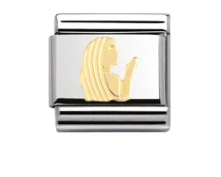 Vergine composable acciaio e oro Nomination