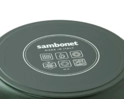 Wok titan pro green con coperchio Sambonet