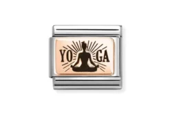 Yoga meditazione composable acciaio e oro rosa Nomination